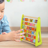 Maxbell Wooden Abacus Educational Spell Matching Letter Toy for Math Kids Baby Gifts