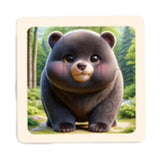 Maxbell 8Pcs Wooden Puzzle Cartoon Montessori Baby Puzzles Nursery Kindergarten forest animal