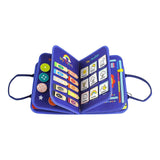 Maxbell Activity Developing Sensory Board Activity Board for 2 3 4 Year Old Children Blue