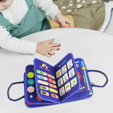 Maxbell Activity Developing Sensory Board Activity Board for 2 3 4 Year Old Children Blue