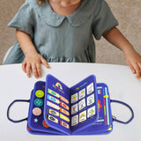 Maxbell Activity Developing Sensory Board Activity Board for 2 3 4 Year Old Children Blue