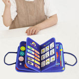 Maxbell Activity Developing Sensory Board Activity Board for 2 3 4 Year Old Children Blue