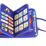 Maxbell Activity Developing Sensory Board Activity Board for 2 3 4 Year Old Children Blue