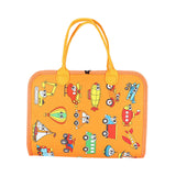Maxbell Activity Developing Sensory Board Activity Board for 2 3 4 Year Old Children Orange