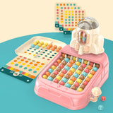 Maxbell Ball Elimination Game Activity Portable Board Game for Children Teens Indoor pink