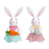 Maxbell Bunny Rabbit Plush Stuffed Animal Plush Rabbit Doll for Easter Kids Children radish