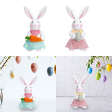 Maxbell Bunny Rabbit Plush Stuffed Animal Plush Rabbit Doll for Easter Kids Children radish