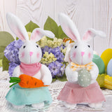 Maxbell Bunny Rabbit Plush Stuffed Animal Plush Rabbit Doll for Easter Kids Children radish