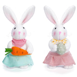 Maxbell Bunny Rabbit Plush Stuffed Animal Plush Rabbit Doll for Easter Kids Children radish