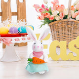 Maxbell Bunny Rabbit Plush Stuffed Animal Plush Rabbit Doll for Easter Kids Children radish