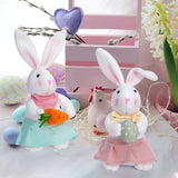 Maxbell Bunny Rabbit Plush Stuffed Animal Plush Rabbit Doll for Easter Kids Children egg