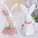 Maxbell Bunny Rabbit Plush Stuffed Animal Plush Rabbit Doll for Easter Kids Children egg
