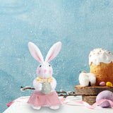 Maxbell Bunny Rabbit Plush Stuffed Animal Plush Rabbit Doll for Easter Kids Children egg