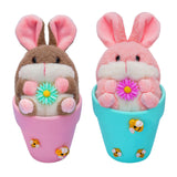 Maxbell Rabbit Easter Day Decorations Cute Rabbit Plush Doll for Holiday Easter Home Pink