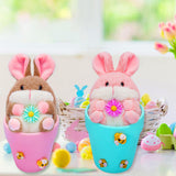 Maxbell Rabbit Easter Day Decorations Cute Rabbit Plush Doll for Holiday Easter Home Pink