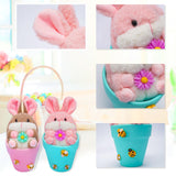 Maxbell Rabbit Easter Day Decorations Cute Rabbit Plush Doll for Holiday Easter Home Pink