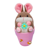 Maxbell Rabbit Easter Day Decorations Cute Rabbit Plush Doll for Holiday Easter Home Pink