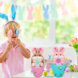 Maxbell Rabbit Easter Day Decorations Cute Rabbit Plush Doll for Holiday Easter Home Pink