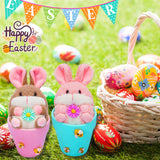 Maxbell Rabbit Easter Day Decorations Cute Rabbit Plush Doll for Holiday Easter Home Pink