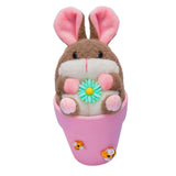 Maxbell Rabbit Easter Day Decorations Cute Rabbit Plush Doll for Holiday Easter Home Pink