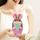 Maxbell Rabbit Easter Day Decorations Cute Rabbit Plush Doll for Holiday Easter Home Pink