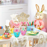 Maxbell Rabbit Easter Day Decorations Cute Rabbit Plush Doll for Holiday Easter Home Blue