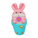 Maxbell Rabbit Easter Day Decorations Cute Rabbit Plush Doll for Holiday Easter Home Blue