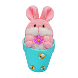 Maxbell Rabbit Easter Day Decorations Cute Rabbit Plush Doll for Holiday Easter Home Blue