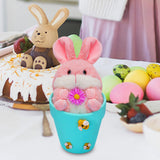 Maxbell Rabbit Easter Day Decorations Cute Rabbit Plush Doll for Holiday Easter Home Blue