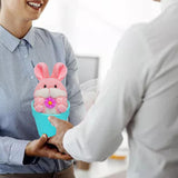 Maxbell Rabbit Easter Day Decorations Cute Rabbit Plush Doll for Holiday Easter Home Blue