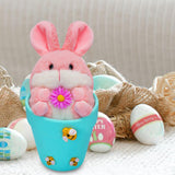 Maxbell Rabbit Easter Day Decorations Cute Rabbit Plush Doll for Holiday Easter Home Blue