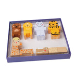 Maxbell Animal Stacking Building Blocks Cute Wooden Animals Stacking Blocks for Kids