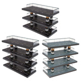 Maxbell 1/64 Diecast Car Display Case Protection for Toy Cars Model Collectors Gifts Black 3 Tiers