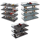 Maxbell 1/64 Diecast Car Display Case Protection for Toy Cars Model Collectors Gifts Black 3 Tiers