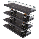 Maxbell 1/64 Diecast Car Display Case Protection for Toy Cars Model Collectors Gifts Black 4 Tiers