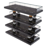 Maxbell 1/64 Diecast Car Display Case Protection for Toy Cars Model Collectors Gifts Black 4 Tiers