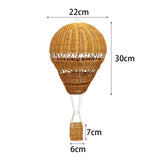 Maxbell Rattan Hot Air Balloon Weaving Decoration Photo Prop for Wedding Playroom