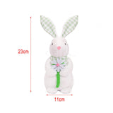 Maxbell Easter Bunny Doll 11x23cm Desktop Decor Plush Toy for Kitchen Home Farmhouse holding flower