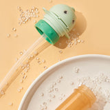 Maxbell No Spilling Water Bottle Caps with Straw Straw Cover Bottle Cap for Car Infants Green