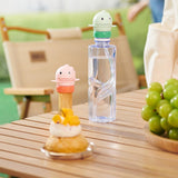 Maxbell No Spilling Water Bottle Caps with Straw Straw Cover Bottle Cap for Car Infants Green