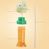 Maxbell No Spilling Water Bottle Caps with Straw Straw Cover Bottle Cap for Car Infants Green