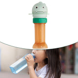 Maxbell No Spilling Water Bottle Caps with Straw Straw Cover Bottle Cap for Car Infants Green