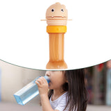 Maxbell No Spilling Water Bottle Caps with Straw Straw Cover Bottle Cap for Car Infants Yellow