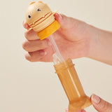 Maxbell No Spilling Water Bottle Caps with Straw Straw Cover Bottle Cap for Car Infants Yellow