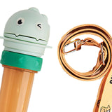 Maxbell No Spilling Water Bottle Caps with Straw Straw Cover Bottle Cap for Car Infants Green With Strap