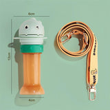 Maxbell No Spilling Water Bottle Caps with Straw Straw Cover Bottle Cap for Car Infants Green With Strap