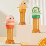 Maxbell No Spilling Water Bottle Caps with Straw Straw Cover Bottle Cap for Car Infants Green With Strap