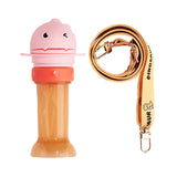 Maxbell No Spilling Water Bottle Caps with Straw Straw Cover Bottle Cap for Car Infants Pink With Strap