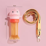 Maxbell No Spilling Water Bottle Caps with Straw Straw Cover Bottle Cap for Car Infants Pink With Strap