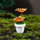 Maxbell 4 Pieces Mini Potted Plant Decoration Miniature Dollhouse Flowers 1 12 Scale